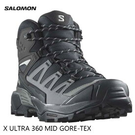 サロモン L47447600 X ウルトラ 360 ミッド ゴアテックス Black / Magnet / Pewter　 SALOMON X ULTRA 360 MID GORE-TEX　Black / Magnet / Pewter 男性用ハイキングシューズ