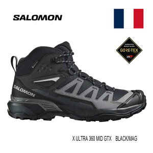 SALOMON X ULTRA 360 MID GORE-TEX GTX Black / Magnet / Pewter 474476 �T�������@�n�C�L���O�V���[�Y�@�S�A�e�b�N�X�@ ���A��o�R �h���g���b�L���O�V���[�Y