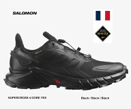 3000円クーポン配布中10/1 23:59まで！ SALOMON SUPERCROSS 4 GORE-TEX 417316 Black / Black / Black サ…