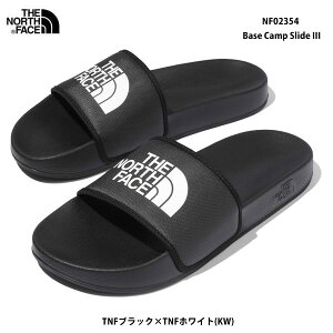 �U�E�m�[�X�E�t�F�C�X NF02354 KW �x�[�X �L�����v �X���C�h III�i�����Y�j The North Face Base Camp Slide III TNF�u���b�N×TNF�z���C�g(KW) �X�|�[�c�T���_���@�y�� �T���_���@�C