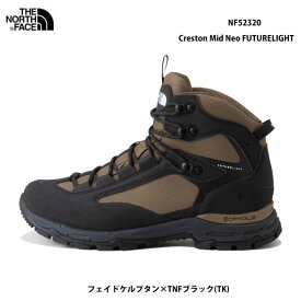 ザ ノースフェイス NF52320 TK クレストン ミッド ネオフューチャーライト（メンズ） The North Face Creston Mid Neo FUTURELIGHT フェイドケルプタン×TNFブラック(TK)トレッキングシューズ ハイキング 軽量 防水 靴