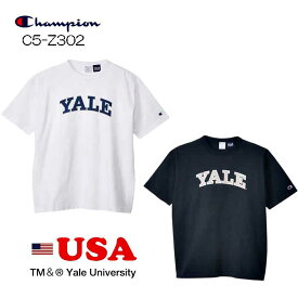チャンピオン C5-Z302 MADE IN USA 米国製 ティーテンイレブン ショートスリーブTシャツ Champion T1011 S/S T-SHIRT (YALE)　 ホワイトXネイビー(013) ネイビーXホワイト(377)