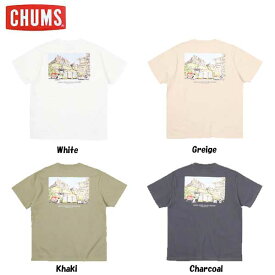 チャムス CH01-2393 CH11-2393 チャムスザイオンキャンピングTシャツ CHUMS Zion Camping T-Shirt トップス Tシャツ メンズ レディース W001 White G057 Greige M022 Khaki G004 Charcoal