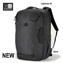 カリマー 501265 ハイランズ 40 　 リュックサック Karrimor highlands 40 メインコンパートメントは、180度開いて荷物の出し入れがしやすいクラムシェル型。 40L black