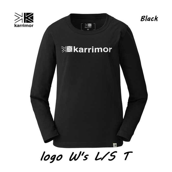 Karrimor Japan 【年中無休】 正規品 カリマー 101144-9000 ロゴ W's L ブラック logo S ウィメンズ T ネコポス便対応 Black 高級な