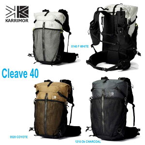 RC[WFxmRAƊxAؑ]AԏRA}gRAORnȂǃJ}[ 501207 N[u 40 Karrimor cleave 40 Feather White (0140) Coyote (0520)@ Dk Charcoal(1210)