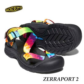 キーン 1022419 メンズ ゼラポート ツー スポーツサンダル Keen Mens ZERRAPORT 2 Multi Tye-Dye/Black