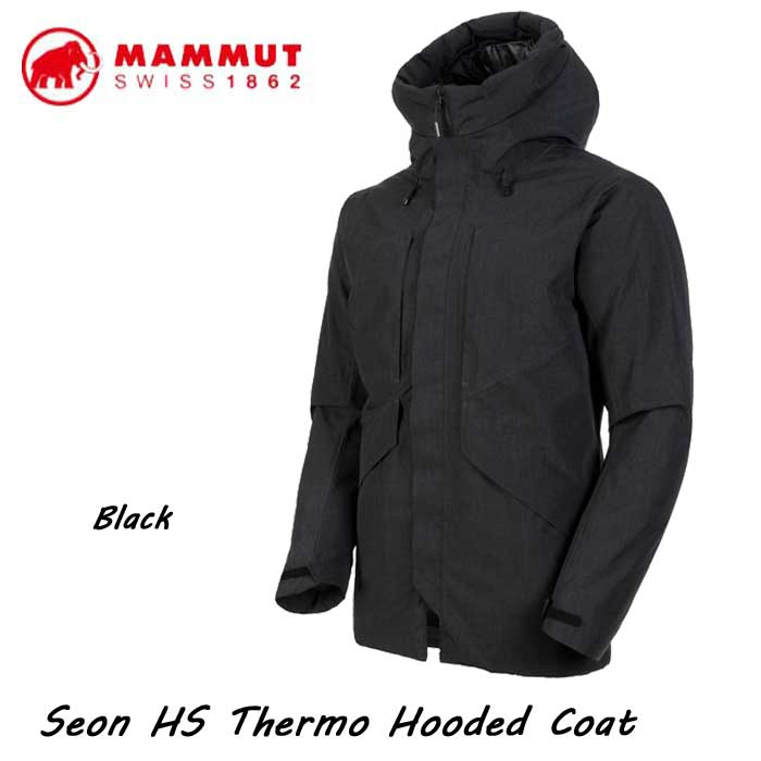 マムート 1010-26721-0001 セオン HS サーモ フーデッド コート メンズ ブラック MAMMUT Seon HS Thermo  Hooded Coat Men black | APEX Tokyo-Bay