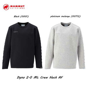 �}���[�g 1014-04970 �_�C�m 2.0 ML �N���[ �l�b�N AF MAMMUT Dyno 2.0 ML Crew Neck AF black (0001) platinum melange (00712) �A�W�A���t�B�b�g