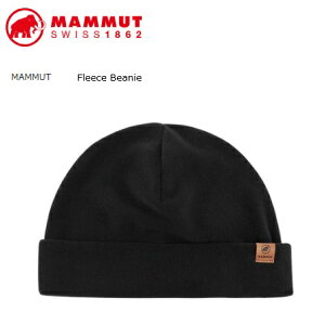 }[g 119100541 0001 t[X r[j[ ubN MAMMUT Fleece Beanie Black