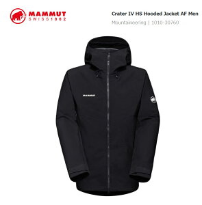 }[g 1010-30760 0001 N[^[ 4 n[hVF t[fbh WPbg AWAtBbg ubN MAMMUT Crater IV HS Hooded Jacket AF Men black