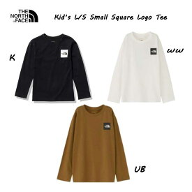 ザ ノースフェイス NTJ32357 キッズ ロングスリーブスモールスクエアロゴティー（キッズ） The North Face KIDS L/S Small Square Logo Tee ネコポス便対応 ブラック(K) ホワイト2(WW) ユーティリティブラウン(UB)