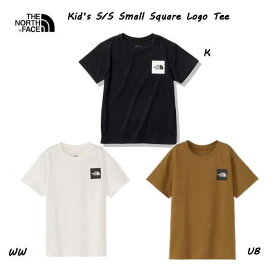 ザ ノースフェイス NTJ32358 キッズ ショートスリーブスモールスクエアロゴティー（キッズ） The North Face KIDS S/S Small Square Logo Tee ネコポス便対応 ブラック(K) ホワイト2(WW) ユーティリティブラウン(UB)