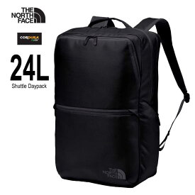 EARLYスタート BLACKFRIDAYS タイムセール11/18 8:00まで！ ザ・ノース・フェイス NM82329 K SHUTTLE DAYPACK 24L The North Face シャトル デイパック BLACK ブラック 1050デニールリサイクルコーデュラバリスティックナイロン使用したビジネスパック