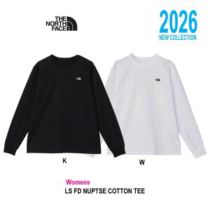 �E�B�����Y �@�U�E�m�[�X�E�t�F�C�X NTW32535 Womens �����O�X���[�u�t���b�V���h���C�k�v�V�R�b�g���e�B�[�i���f�B�[�X�j The North Face WOMENS LS Flash Dry Nuptse Cotton Tee �u���b�N�EK , �z���C�g�EW