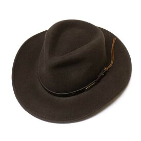ドーフマンパシフィック IJ555 Indiana Jones Felt Hat インディージョーンズ モデル ウエスタンハット ブラウンオリーブ DORFMAN PACIFIC DPC ＜LAST CRUSADE＞ Brown Olive （タグはBRN）