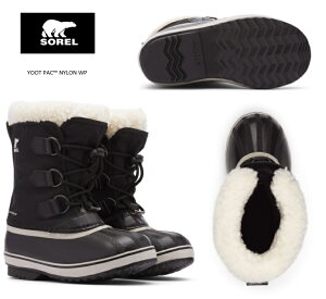 2025NH~̐V݌ɂłI@ \ NY5191 010 24.0cm [X [gpbNiC @EH[^[v[t SOREL Youth Yoot Pac Nylon WP [X LbY AEghAu[c Xm[u[c 010 Black
