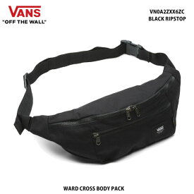 VANS　バンズ VN0A2ZXX6ZC ブラック リップストップ ウォード クロスボディーパックヴァンズ VANS WARD CROSS BODY PACK BLACK RIPSTOP 黒 斜め掛け バッグ