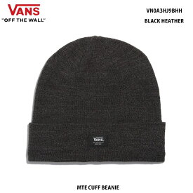 VANS　バンズ VN0A3HJ9BHH ブラック ヘザー MTEカフビーニー ネコポス便対応ヴァンズ VANS MTE CUFF BEANIE BLACK HEATHER ロゴ 帽子 ニットワッチ メンズ レディース ユニセックス