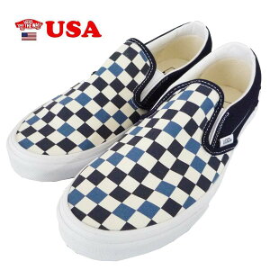即出荷在庫はこちら! VANS バンズ vn000d5PBX9 クラシック スリッポン スリップ オン トリプル トーン チェック ネイビー VANS Classic Slip-On TRI-TONE CHECK NAVY ヴァンズスケート シューズ スニーカ