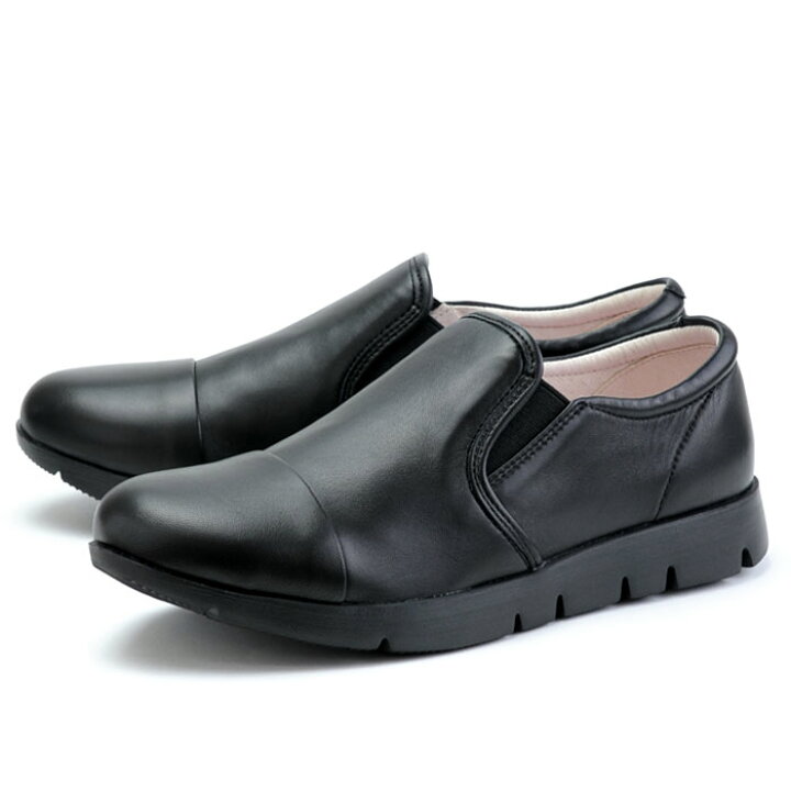 楽天市場 フィットジョイ Fitjoy Fj 023 オールブラック 黒 スニーカー レディース ウォーキングシューズ 軽量 レザーシューズ シープスキン 旅行用 靴 おしゃれ アポロプラス