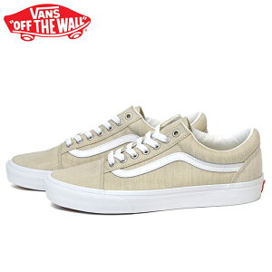 Z[ VANS oY I[hXN[ LoX Xj[J[ Y fB[X XP[gV[Y x[W OLDSKOOL SUMMER LINEN RAINY DAY BEIGE VN0005UFJ92 