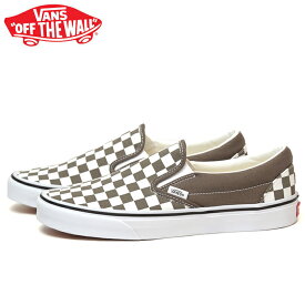 楽天スーパーSALE バンズ VANS クラシックスリッポン スニーカー メンズ レディース ユニセックス ブラウン 23.0cm-29.0cm VN000BVZ9JC CLASSIC SLIP ON COLOR THEORY CHECKERBOARD BUNGEE CORD BROWN