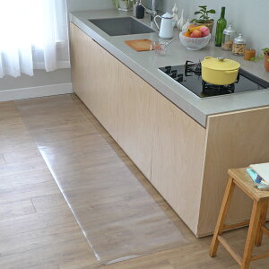 �y���[����70��OFF���݌Ɉ�|SALE�z �N���A �L�b�`���}�b�g ���� 240cm 270cm �@���� ������� �}�b�g 45cm�� 60cm�� �͂��� ���� �R�� �J�b�gOK �L�b�`�� �䏊 �����O �V���v�� �k�� �ی�V�[�g PVC 