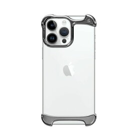 iPhone14 Pro ケース Arc Pulse アークパルス アルミ・ミラーシルバー