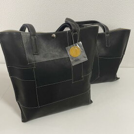 Second Birth グローブレザー トートバッグ ブラック 裏地付き 革 カバン バッグ ユニセックス ビジネス 鞄 牛革 グローブ 野球 ベースボール 男女兼用 ビジネス ビジネスバッグ 肩掛け