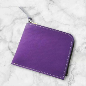 Second Birth グローブレザー 二つ折り財布 小型 薄型 牛革 革製品 革小物 Leather レザー 高級感 男女兼用 ユニセックス グローブ 野球 パープル ビジネス グリーン ブルー ブラウン コンパクト 手触り
