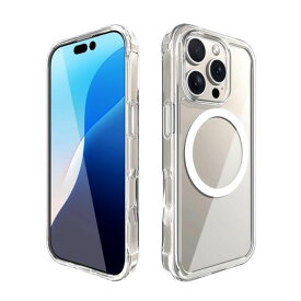 ABSOLUTE LINKASE AIR リンケースエアー iPhone 16 Proケース おすすめ 最強 大人気 おしゃれ アイフォン16プロカバー ゴリラガラスケース iPhoneケース 耐衝撃 頑丈 保護性能 側面TPU MagSafe対応 シンプル クリア スマホケース