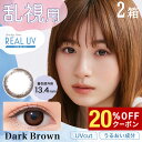 【20%OFFクーポン配布中!!】送料無料★[2箱] ワンデーアイレリアルUVトーリック 1箱10枚入り ダークブラウン 2箱セット 1日使い捨て 乱視 UVカット 度あり 度なし カラコン 1day Aire Real Toric 白宮みずほ カラーコンタクト ネオサイト アイレ DIA14.2mm