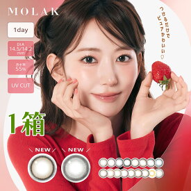 送料無料 MOLAK 1day モラク ワンデー 1箱10枚入 1日使い捨て モラクワンデー UVカット 高含水 度あり 度なし ピンク グレー 宮脇咲良 カラーコンタクト カラコン コンタクト PIA DIA14.2mm 14.5mm