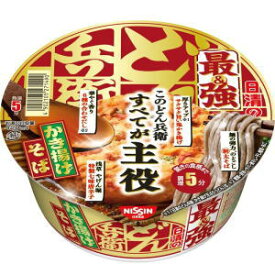 日清食品 日清の最強どん兵衛 かき揚げそば 101g×12個