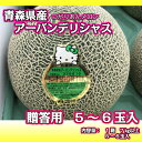 ●送料無料●青森県産　つがりあんメロン　アーバンデリシャス　ギフト　贈答　5〜6玉入　【内祝・お祝・結婚内祝・お見舞・快気祝・入学祝・卒業祝・お礼・お返し・お中... ランキングお取り寄せ