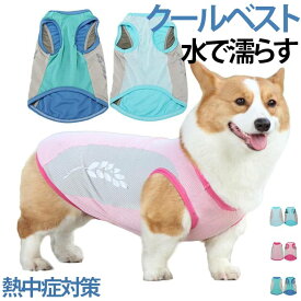 熱中症対策 ひんやり 反射材 夏服 洗濯可能 水で濡らす 散歩 暑さ対策 クールベスト 瞬間冷却 お出かけ 犬用 犬服 ペットウェア 犬用 クールウェア メッシュ 屋外 おしゃれ ペット用品 ペットグッズ 小型犬 中型犬 大型犬