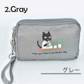 猫 ねこ ネコ ポーチ 小物入れ ネコポーチ 猫柄ポーチ 3連ファスナーポーチ 小物収納 コスメポーチ バッグインバッグ 大容量ポーチ 仕切りポーチ 旅行用ポーチ かわいいポーチ ネコポーチ 猫グッズ コスメポーチ 小物整理 旅行用ポーチ 可愛いデザイン 猫の日