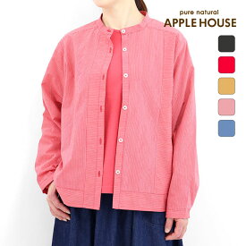 ラワンシャツ（綿混）アップルハウス 綿 日本製 天然素材 レディース 1サイズ 長袖