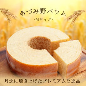 あづみ野バウム（Mサイズ）ホワイトデー バームクーヘン バウムクーヘン スイーツ お菓子 箱入り 個包装 プレゼント ギフト 贈り物 お返し 誕生日 お祝い 洋菓子 内祝い お取り寄せスイーツ お礼 結婚祝い 手土産 出産祝い 入学祝い 進級祝い 春ギフト 卒業祝い 進学祝い