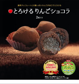 とろけるりんごショコラ 2個入 チョコ チョコレート ショコラ トリュフ 生チョコ 生チョコレート バレンタイン 贈り物 お土産 スイーツ 大人 ギフト プレゼント お取り寄せ りんご アップル 洋菓子 内祝い お礼 結婚祝い 出産祝い 入学祝い 卒業祝い 進学祝い