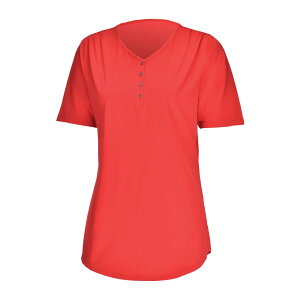 アプルラインド公式 スポーツウェア アンダーウェア Vネック Tシャツ レディース ボタン仕様 ゆったりサイズ 機能性素材 吸汗 速乾機能 温度調節 紫外線防止 ストレッチ性 長期抗菌 防臭 静