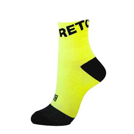 RETO RUNNING SOCKS BIGLOGO レト ランニングソックス ビッグロゴ イエロー IDATEN コラボ(retorunbigyel)