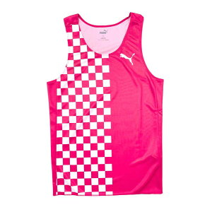 PUMA SINGLET HF CHECKER exclusive コイケスポーツオリジナル シングレット プーマ メンズランニングウェア wpum(pumrt202456) rtank