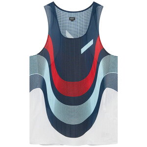 SOAR Running Mens RACE VEST 2.0 navy red white stripe �����Y�����j���O�E�F�A 2026SS wsom(ss26sv7mnav)