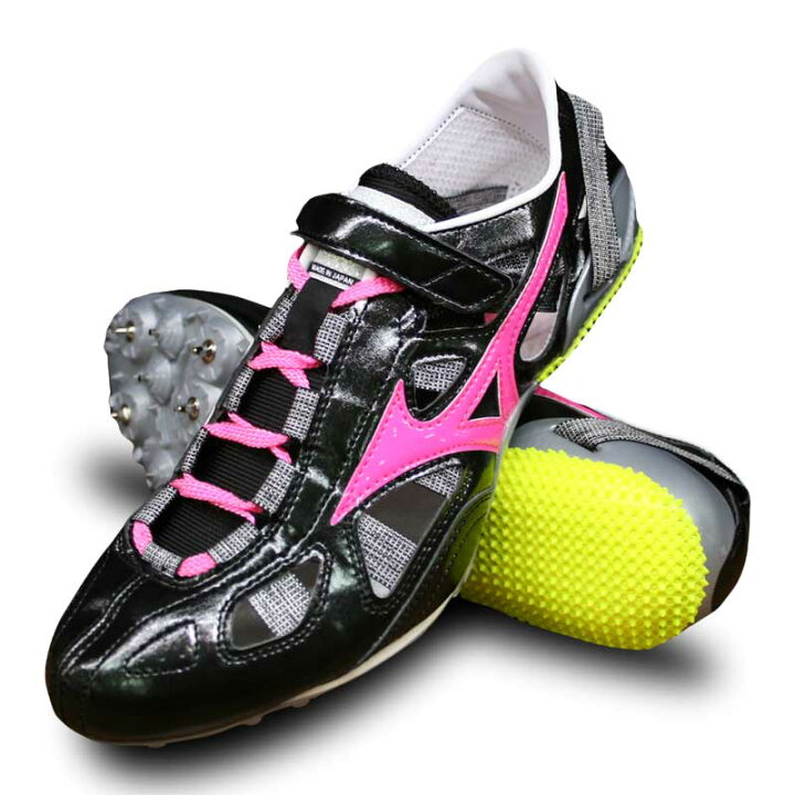 楽天市場 コイケオリジナル 陸上スパイク インクススプリント ブラック Fピンク Mizuno ミズノ ランスパ 短距離用 8mq 224stk アップルスポーツ 楽天市場店