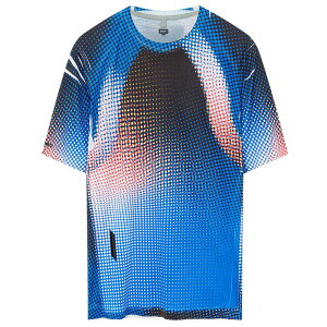 SOAR Running Mens Printed Tech T Blue Black Dots �����Y�����j���O�E�F�A 2026SS wsom(ss26st3mblueblackdots)