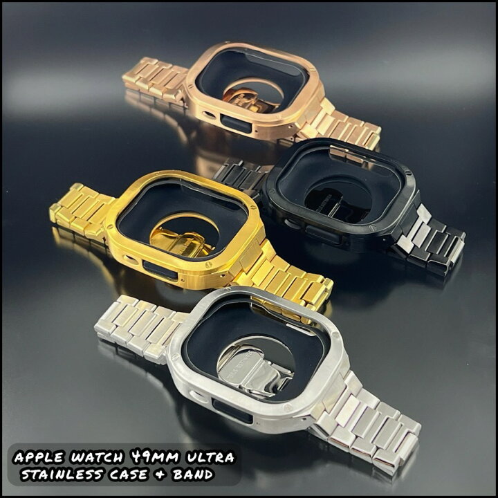 楽天市場】ブラック ウルトラ 49mm 動画 アップルウォッチ ステンレス 