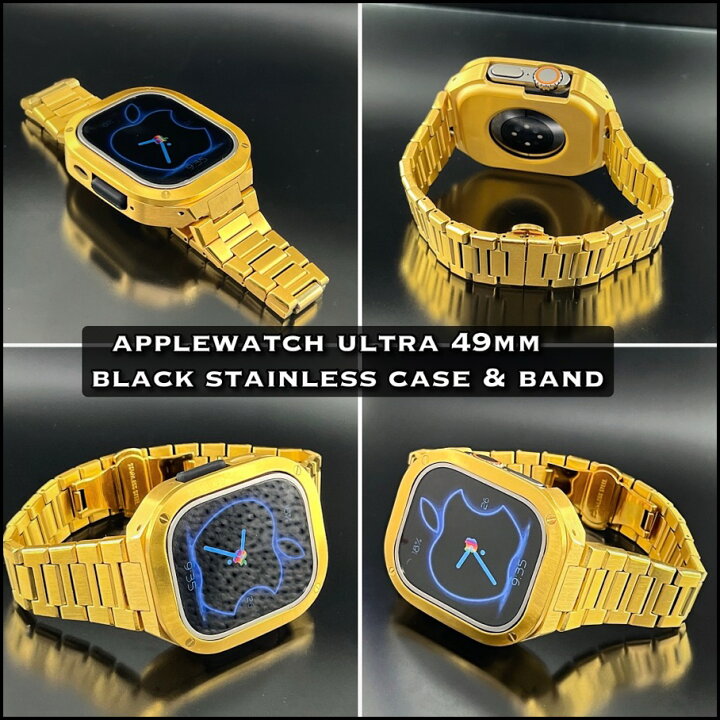 楽天市場】ゴールド ウルトラ 49mm 動画 アップルウォッチ ステンレス  