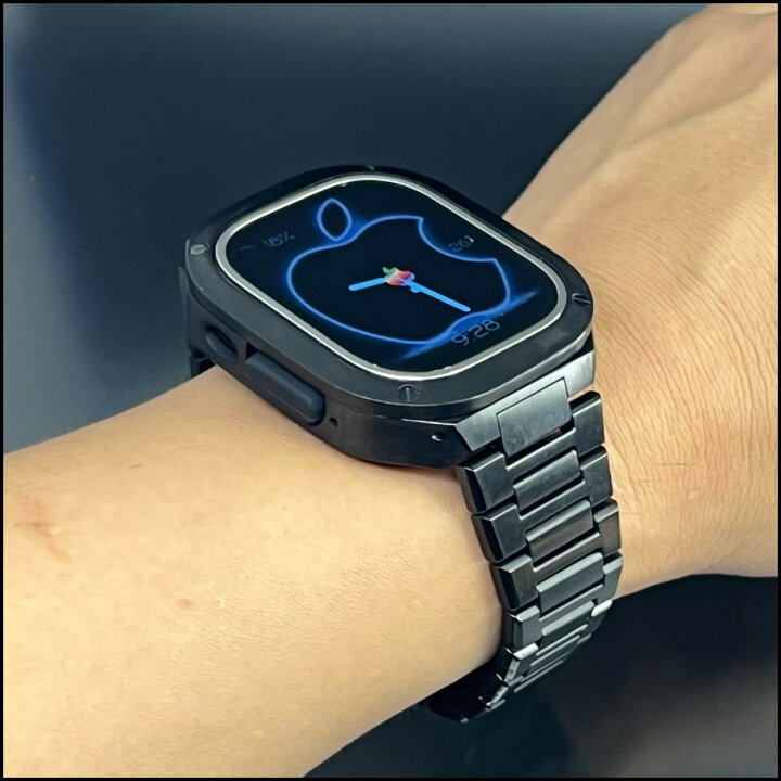 楽天市場】ブラック ウルトラ 49mm 動画 アップルウォッチ ステンレス  